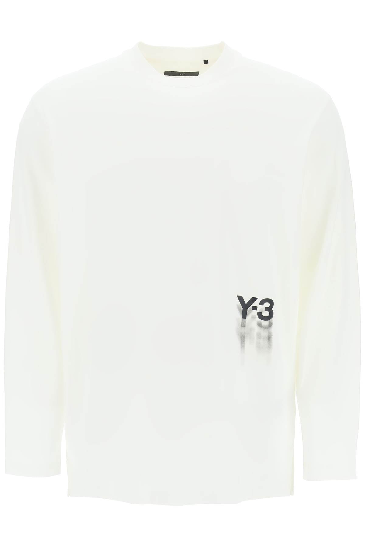 Y-3 long-sleeved t-shirt with logo print-Y-3-Urbanheer