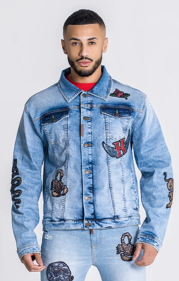 Light Blue Royals Denim Jacket-Clothing - Men-Gianni Kavanagh-Urbanheer