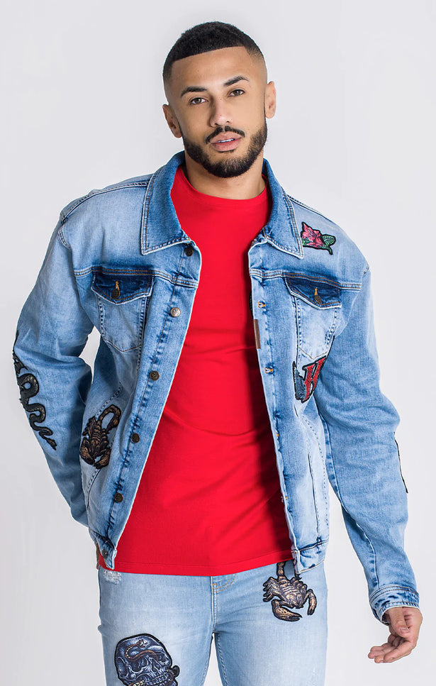 Light Blue Royals Denim Jacket-Clothing - Men-Gianni Kavanagh-Urbanheer