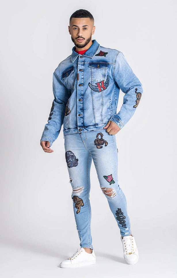 Light Blue Royals Denim Jacket-Clothing - Men-Gianni Kavanagh-Urbanheer