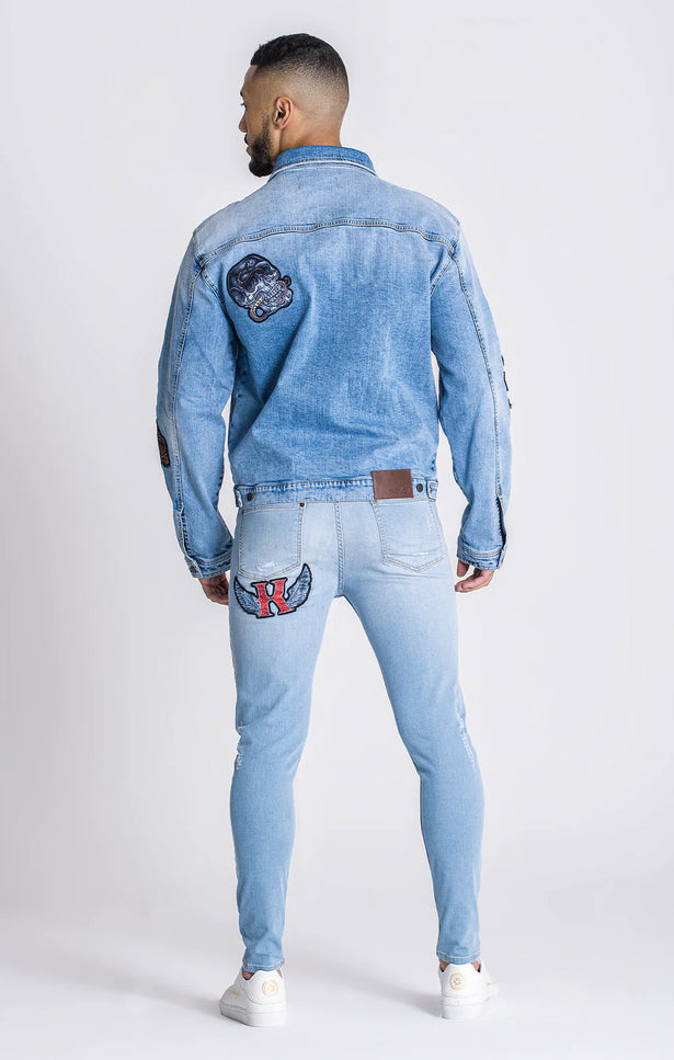 Light Blue Royals Denim Jacket-Clothing - Men-Gianni Kavanagh-Urbanheer