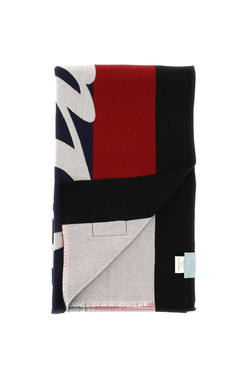 Bally Jacquard Wool Scarf-Bally-Urbanheer