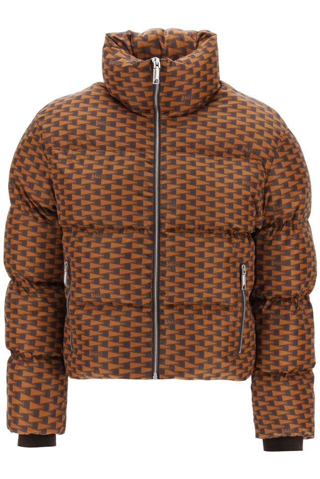 Bally short puffer jacket with pennant motif-Bally-Urbanheer