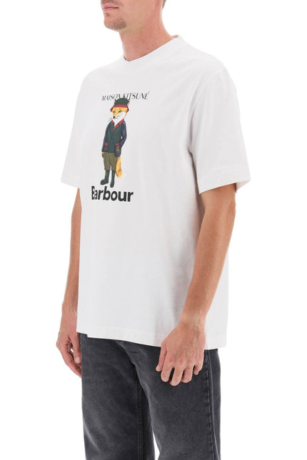 Barbour Maison Kitsuné Fox Beaufort Crew-Neck T-Shirt-Barbour-Urbanheer