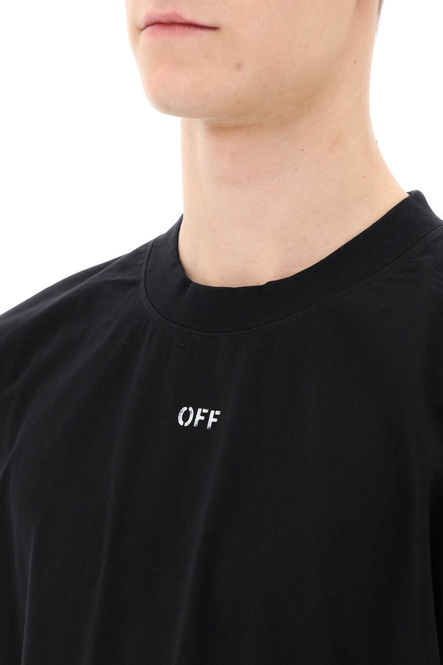 Off-White Crew-Neck T-Shirt With Off Print-Off-White-Urbanheer