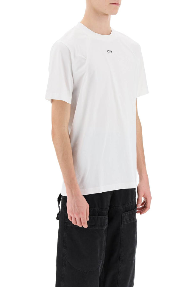 Off-White Crew-Neck T-Shirt With Off Print-Off-White-Urbanheer