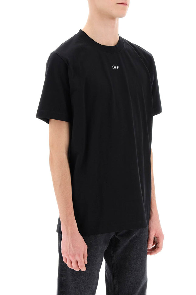 Off-White Crew-Neck T-Shirt With Off Print-Off-White-Urbanheer