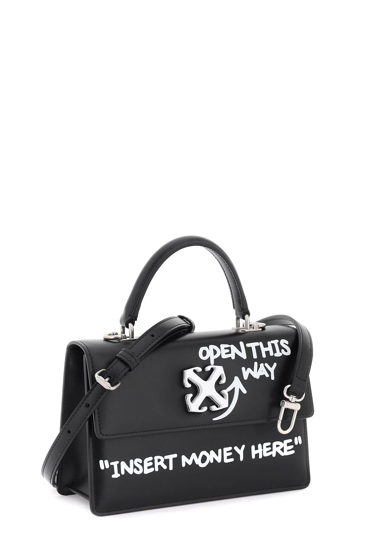 Off-White Jitney 1.4 Handbag With Lettering-Off-White-Urbanheer