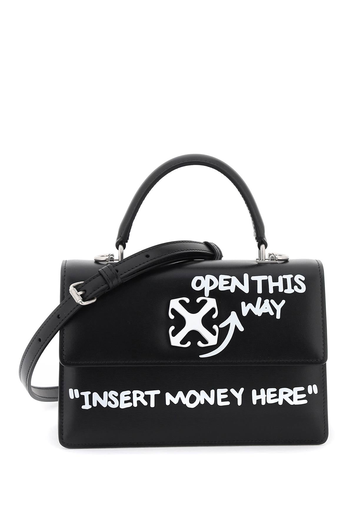 Off-White Jitney 1.4 Handbag With Lettering-Off-White-Urbanheer