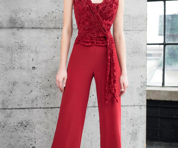 Sleeveless Waist Tie Jumpsuit