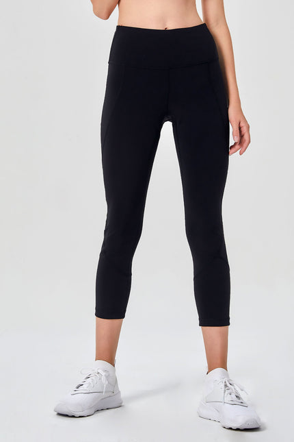 Power Up Silkiflex™ Leggings 21.5"-rebody-Midnight Black-XS-Urbanheer