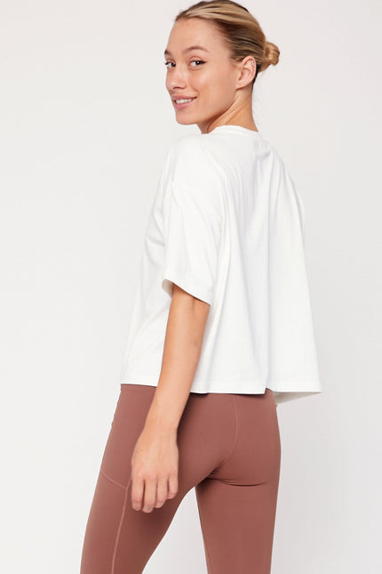 Cozy Boxy Tee Short Sleeve-Clothing - Women-rebody-Urbanheer