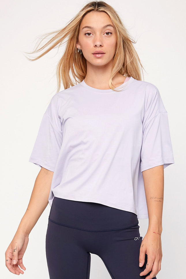 Cozy Boxy Tee Short Sleeve-Clothing - Women-rebody-Bone-XL-Urbanheer