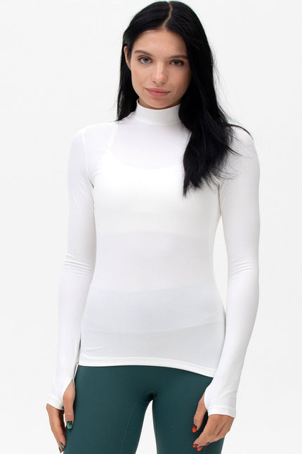 Cozy Mock Neck Long Sleeve-Clothing - Women-rebody-Urbanheer