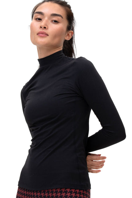 Cozy Mock Neck Long Sleeve-Clothing - Women-rebody-Cozy Black-XS-Urbanheer