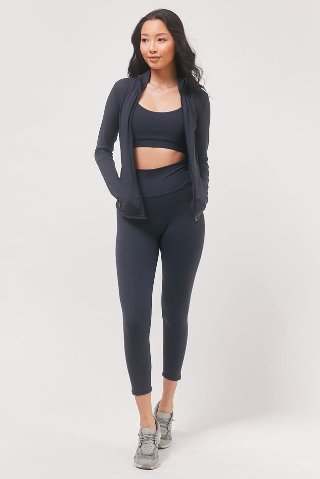 Hybrid Legging High Waist Crop Leggings 23"-rebody-Urbanheer