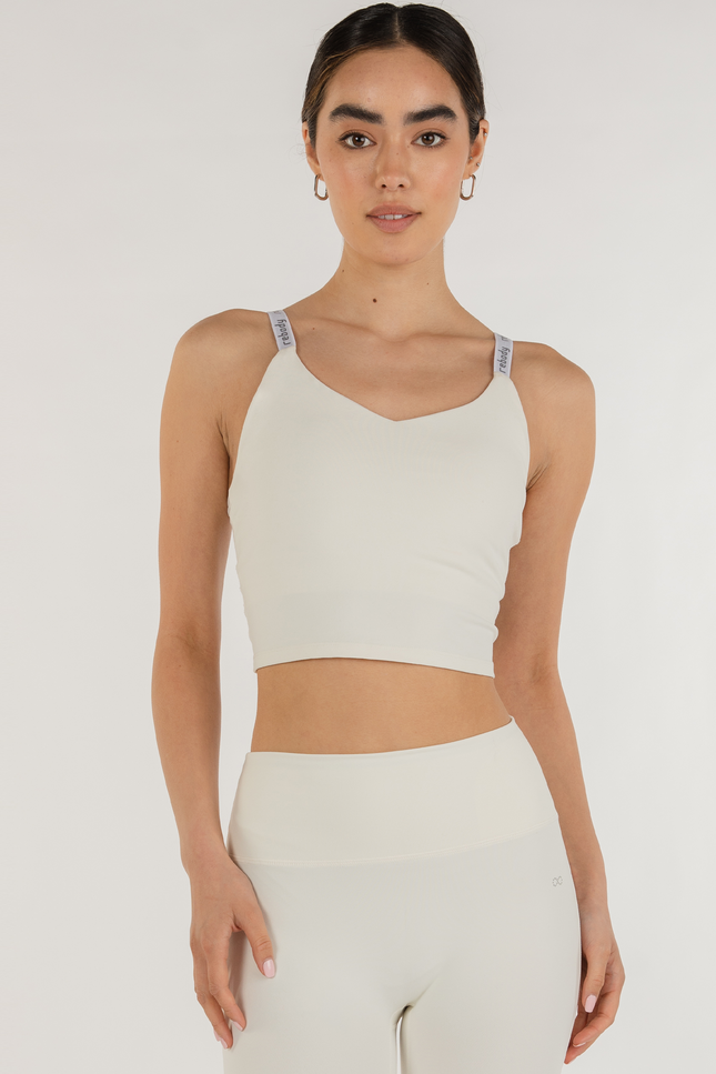 Maia Cloudlux Longline Bra-Clothing - Women-REBODY-Off White-XS-Urbanheer