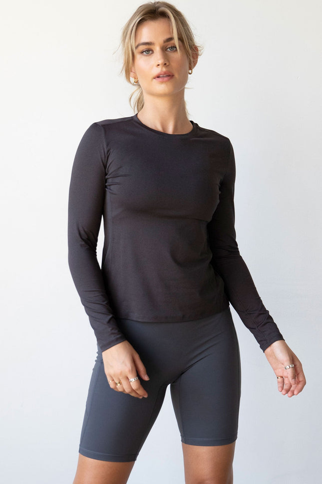 To Practice Compression Long Sleeve-rebody-Heather Brown-XS-Urbanheer