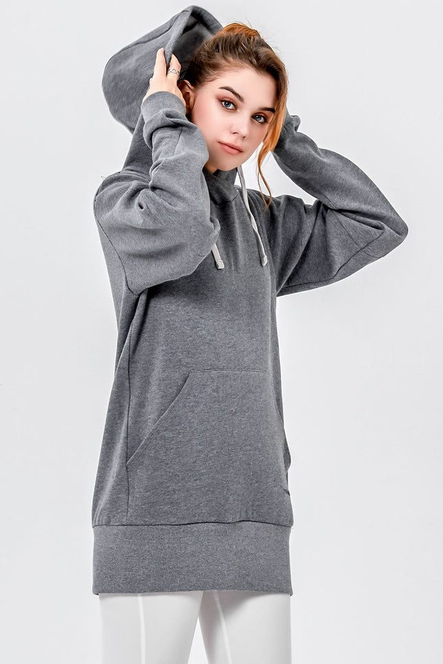 Keep Warm Fleece Hoodie-rebody-Heather Grey-XS-Urbanheer