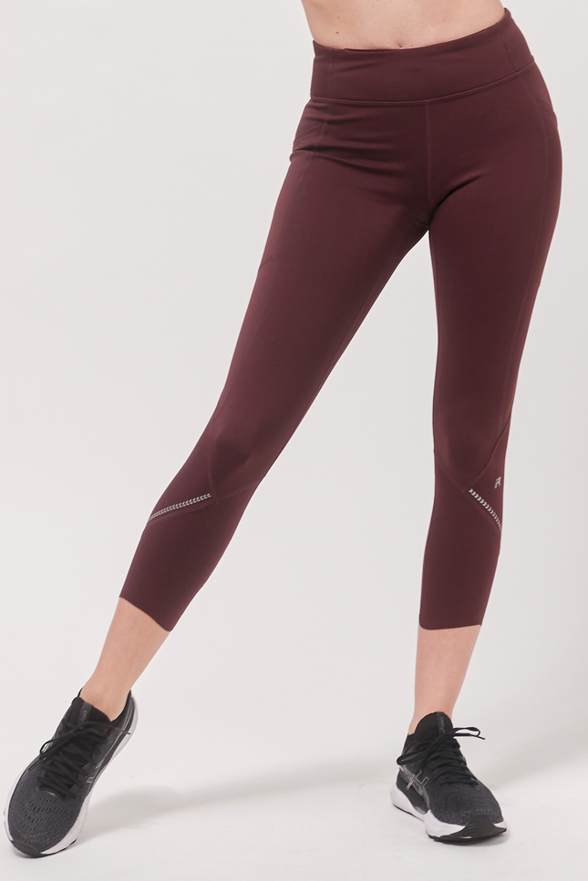 Ready And Go Reflective Laser Cut Ventiflo™ Leggings 23"-Clothing - Women-rebody-Maroon-XS-Urbanheer