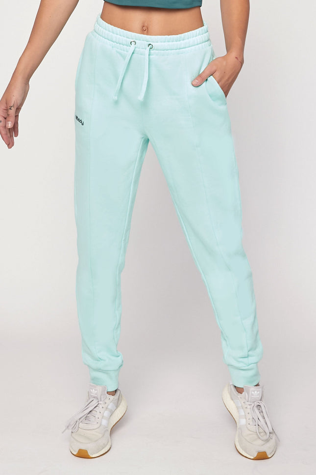 Rebody Pintuck French Terry Sweatpants *Sustainable-rebody-Smooth Mint-XS-Urbanheer