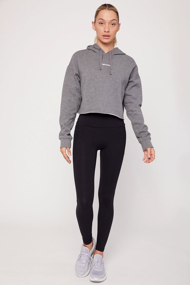 Rebody Logo Fleece Crop Hoody-rebody-Urbanheer