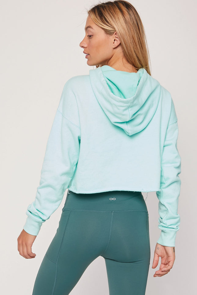 Rebody French Terry Crop Hoody - Smooth Mint *Sustainable-rebody-Urbanheer