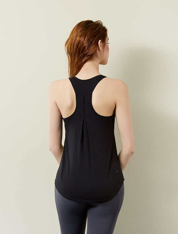 Pinch Me Pleated Racerback Tank-rebody-Urbanheer