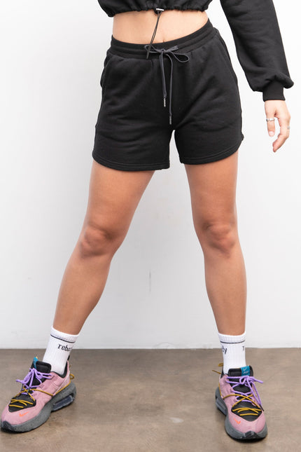 Rebody French Terry Biker Sweatshorts-Rebody-Metropolis Black/Slate-S-Urbanheer