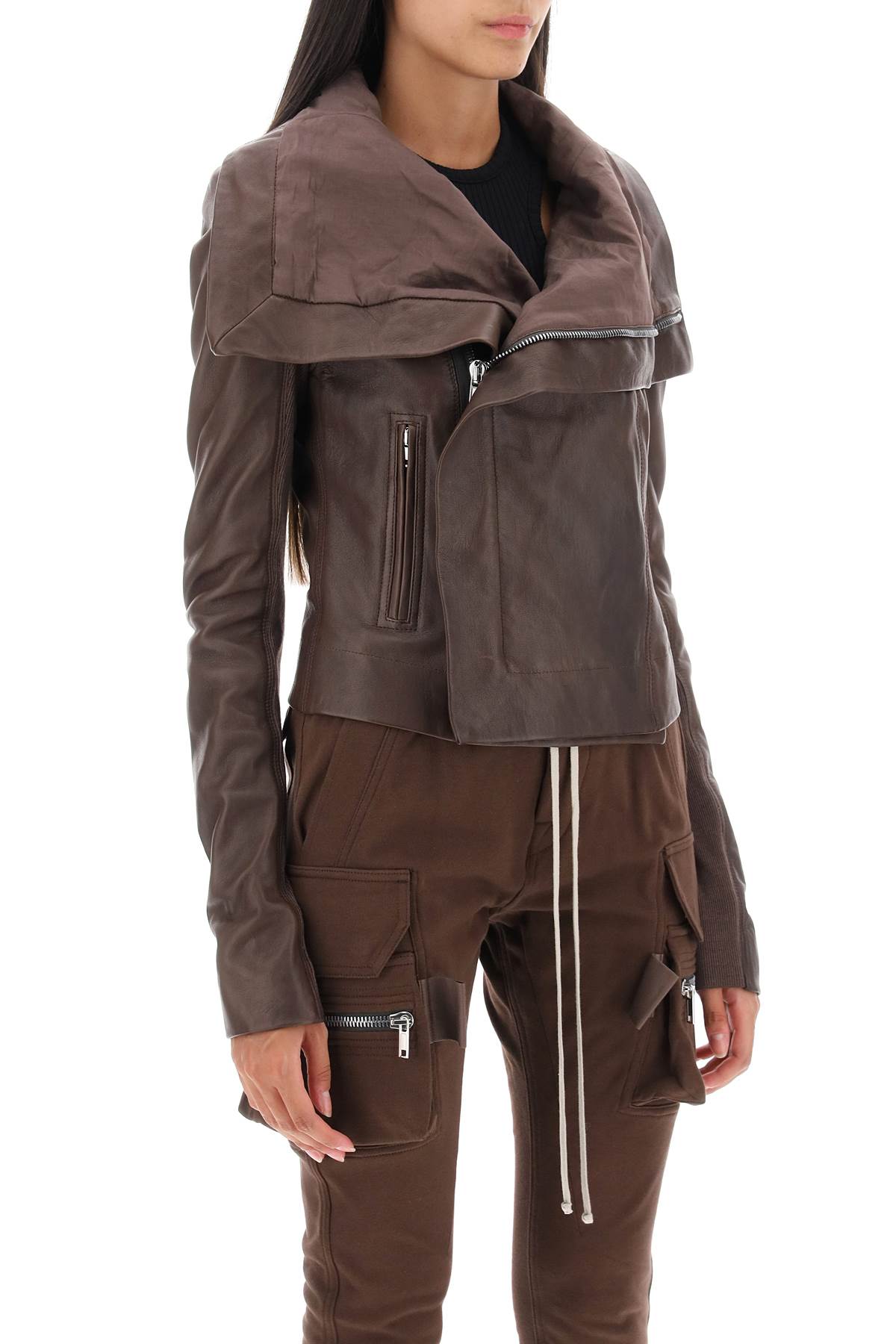 Rick Owens Lamb Leather Biker Jacket-Rick Owens-40-Urbanheer