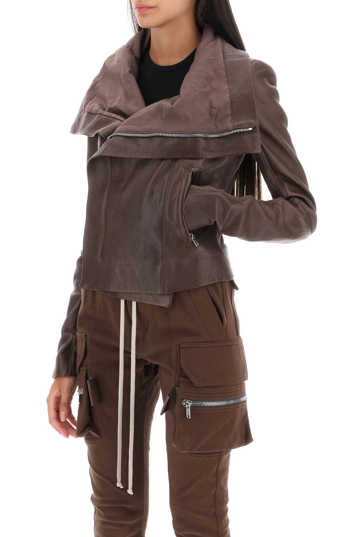 Rick Owens Lamb Leather Biker Jacket-Rick Owens-40-Urbanheer