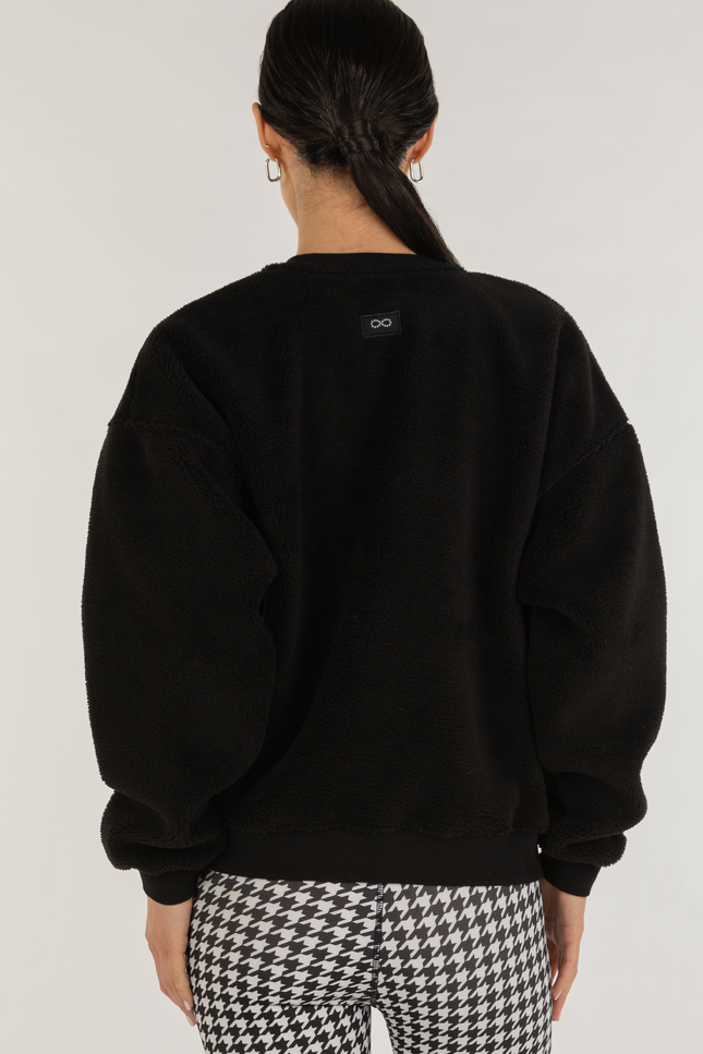 Teddy Sherpa Sweatshirt Micro-Fleece Lined-rebody-Urbanheer