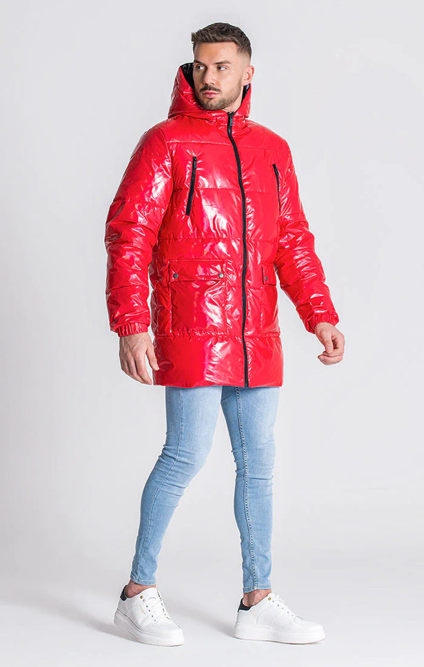 Gk Lux Red Iceland Puffer Coat-Clothing - Men-Gianni Kavanagh-Urbanheer