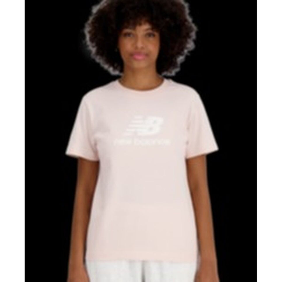 Women’s Short Sleeve T-Shirt New Balance ESSENJERSEY LOGO WT41502 OUK Pink-Sports | Fitness > Sports material and equipment > Sports t-shirts-New Balance-Urbanheer