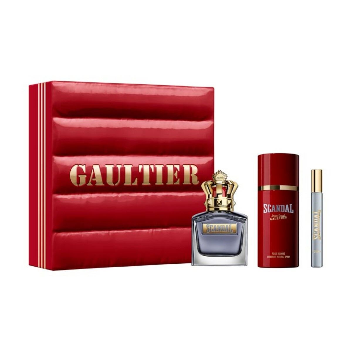 Men's Perfume Set Jean Paul Gaultier Scandal Pour Homme 3 Pieces