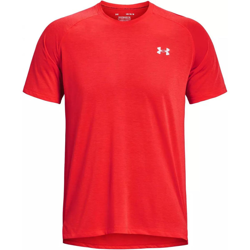 Men’s Short Sleeve T-Shirt Under Armour Streaker Red-Clothing - Men-Under Armour-Urbanheer