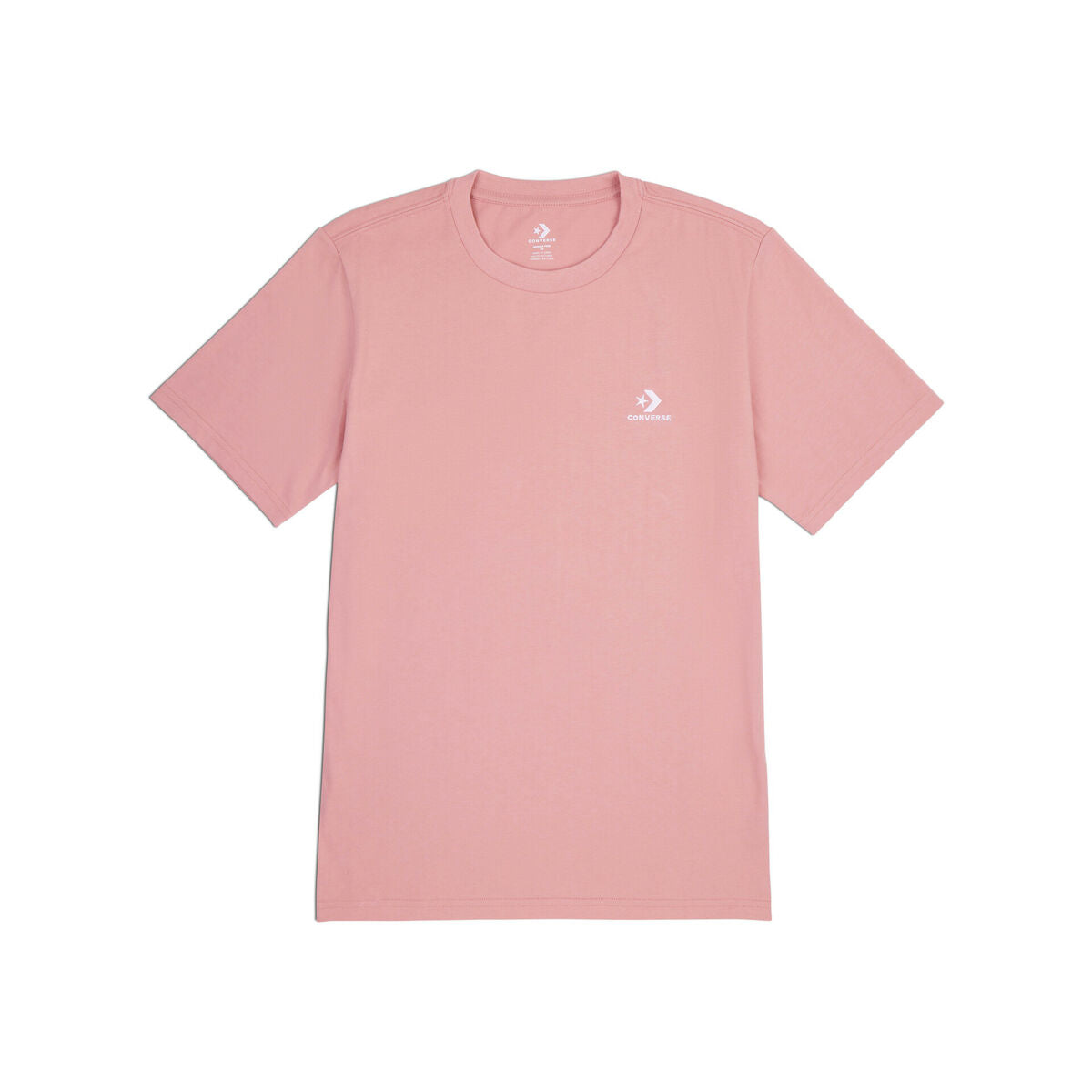 Unisex Short Sleeve T-Shirt Converse Classic Fit Left Chest Star Chevron Pink-Sports | Fitness > Sports material and equipment > Sports t-shirts-Converse-Urbanheer