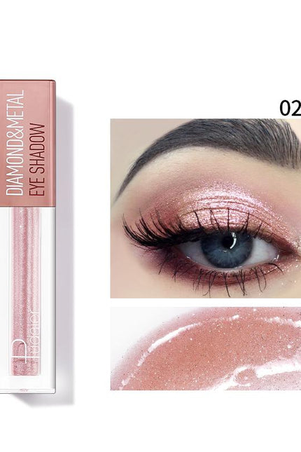 Pudaier Diamond Shimmer & Glow Liquid Eyeshadow | Matte Finished - Color #02 Pink-Pudaier-02-Urbanheer