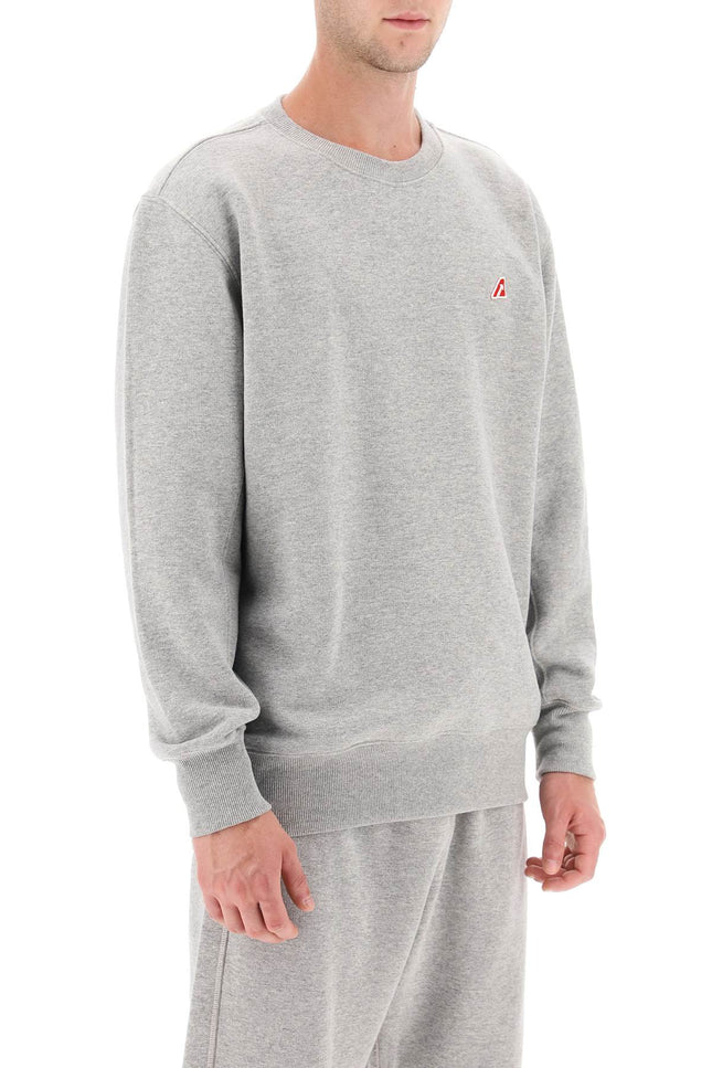 Autry crew-neck sweatshirt with logo patch-Autry-Urbanheer