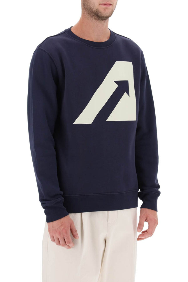 Autry crew-neck sweatshirt with logo print-Autry-Urbanheer