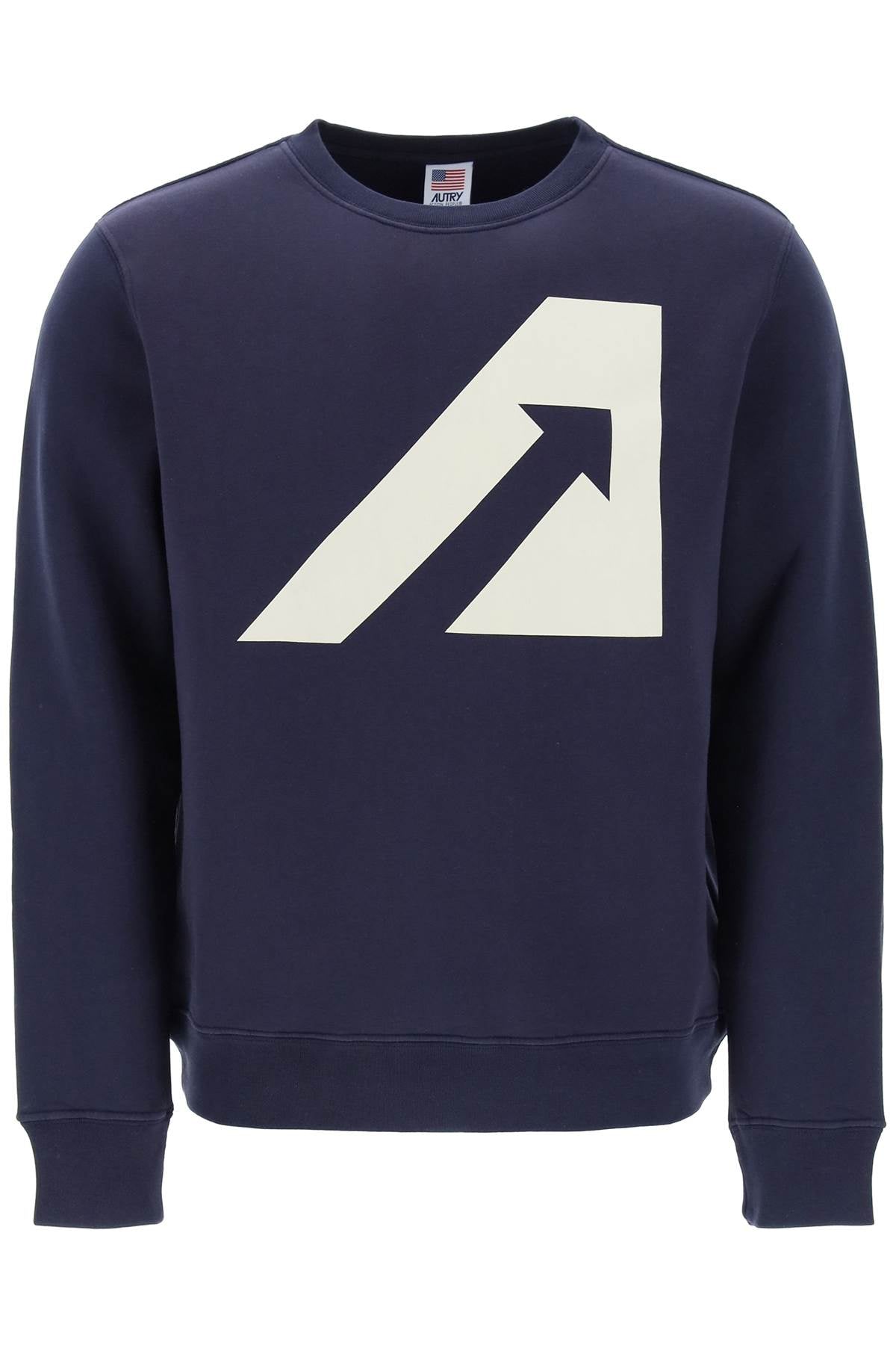 Autry crew-neck sweatshirt with logo print-Autry-Urbanheer