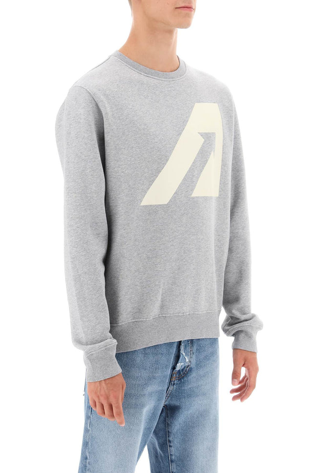 Autry crew-neck sweatshirt with logo print-Autry-Urbanheer