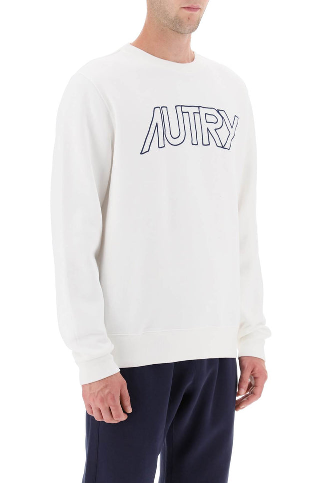 Autry crew-neck sweatshirt with logo embroidery-Autry-Urbanheer