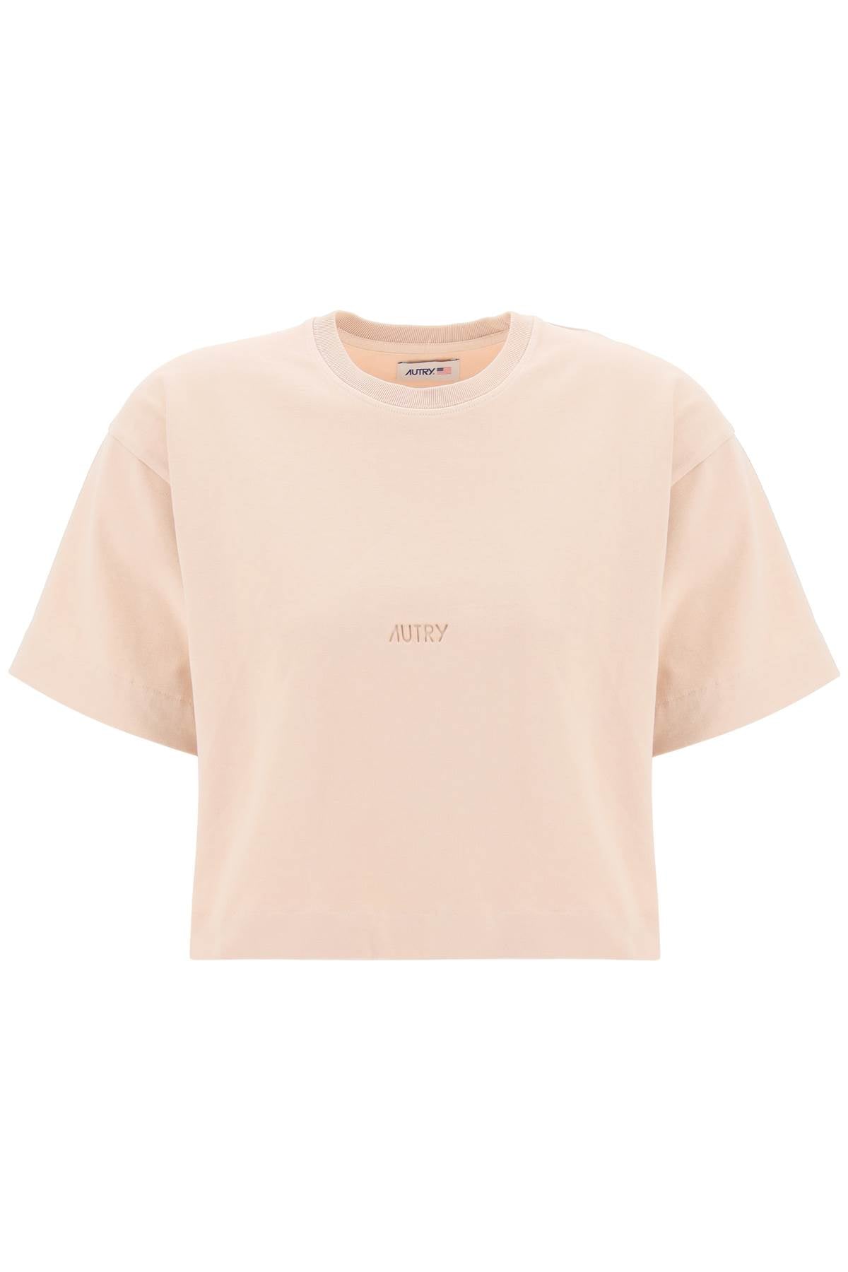 Autry boxy t-shirt with debossed logo-Autry-Urbanheer