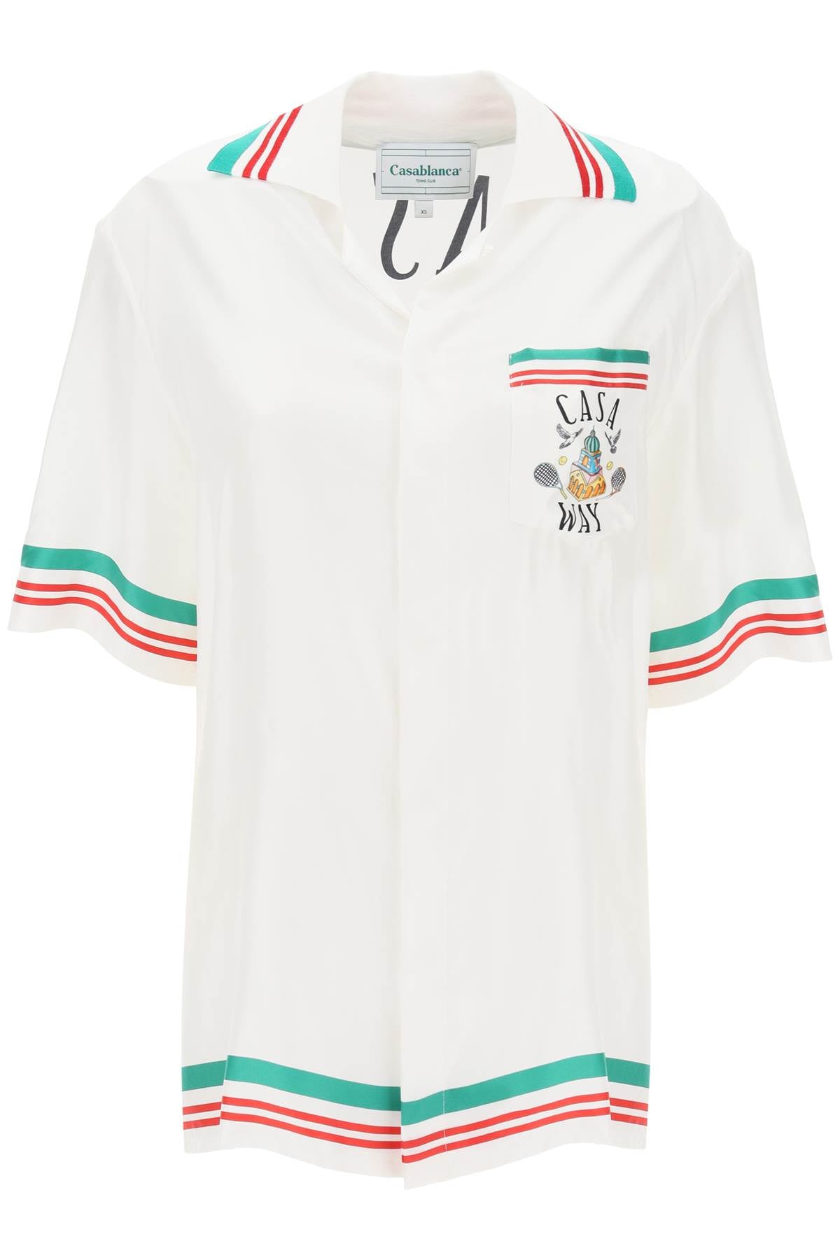 Casablanca Casa Way Silk Bowling Shirt-Casablanca-M-Urbanheer