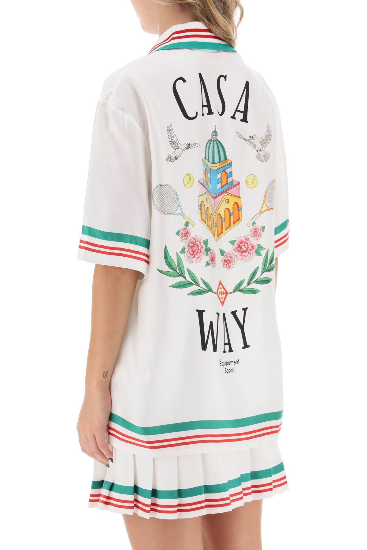 Casablanca Casa Way Silk Bowling Shirt-Casablanca-M-Urbanheer