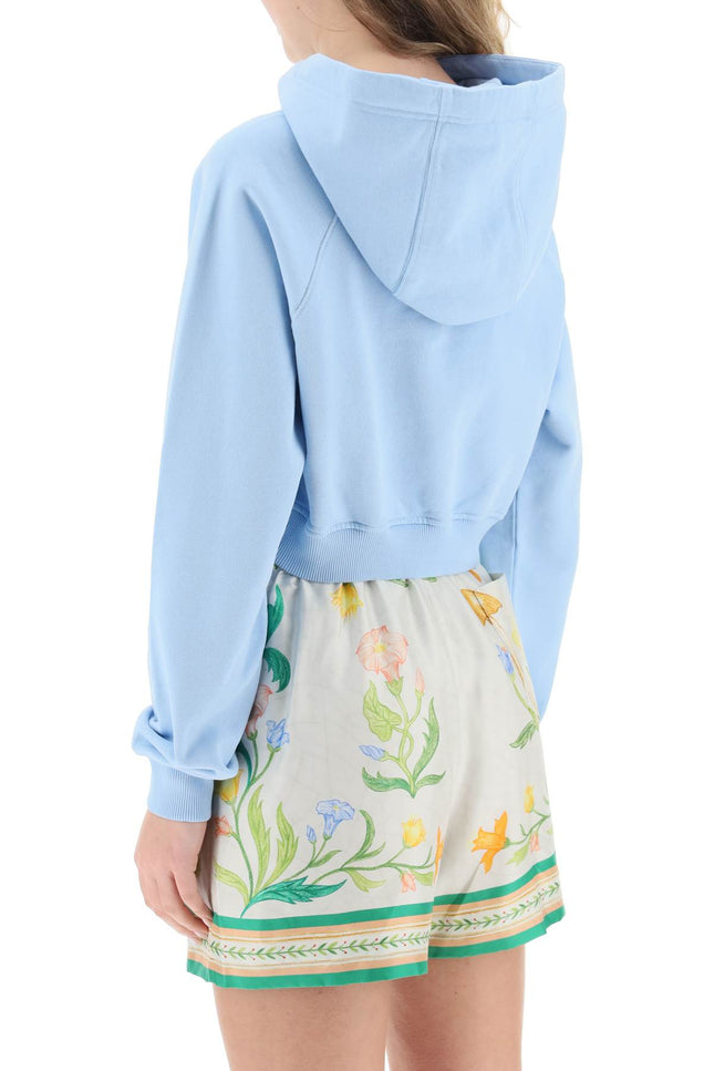 Casablanca 'Casa Phantastica' Cropped Hoodie In Organic Cotton-Casablanca-L-Urbanheer