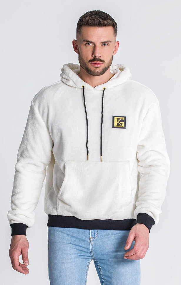 White Gk Iron Sherpa Hoodie-Clothing - Men-Gianni Kavanagh-Urbanheer