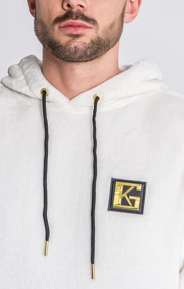 White Gk Iron Sherpa Hoodie-Clothing - Men-Gianni Kavanagh-Urbanheer