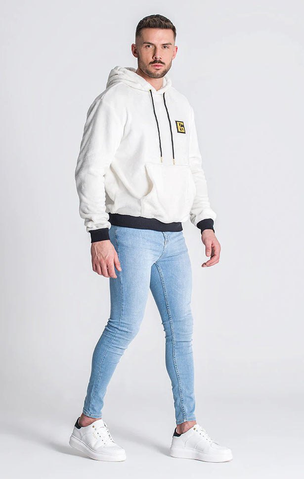 White Gk Iron Sherpa Hoodie-Clothing - Men-Gianni Kavanagh-Urbanheer